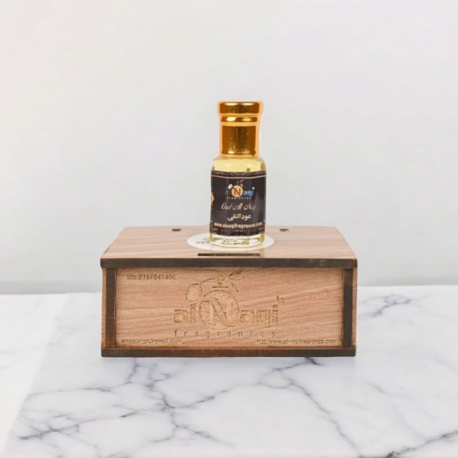 Sophisticated attar bottle with a rich blend of amber and musk notes.