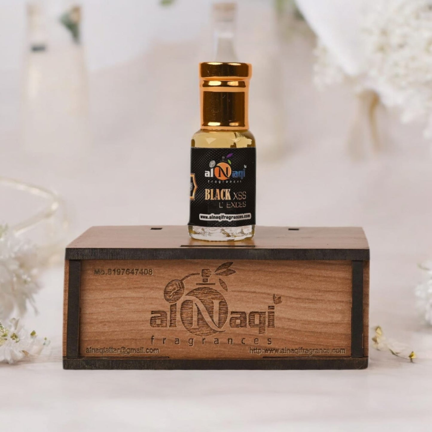 Unisex attar bottle showcasing premium packaging.