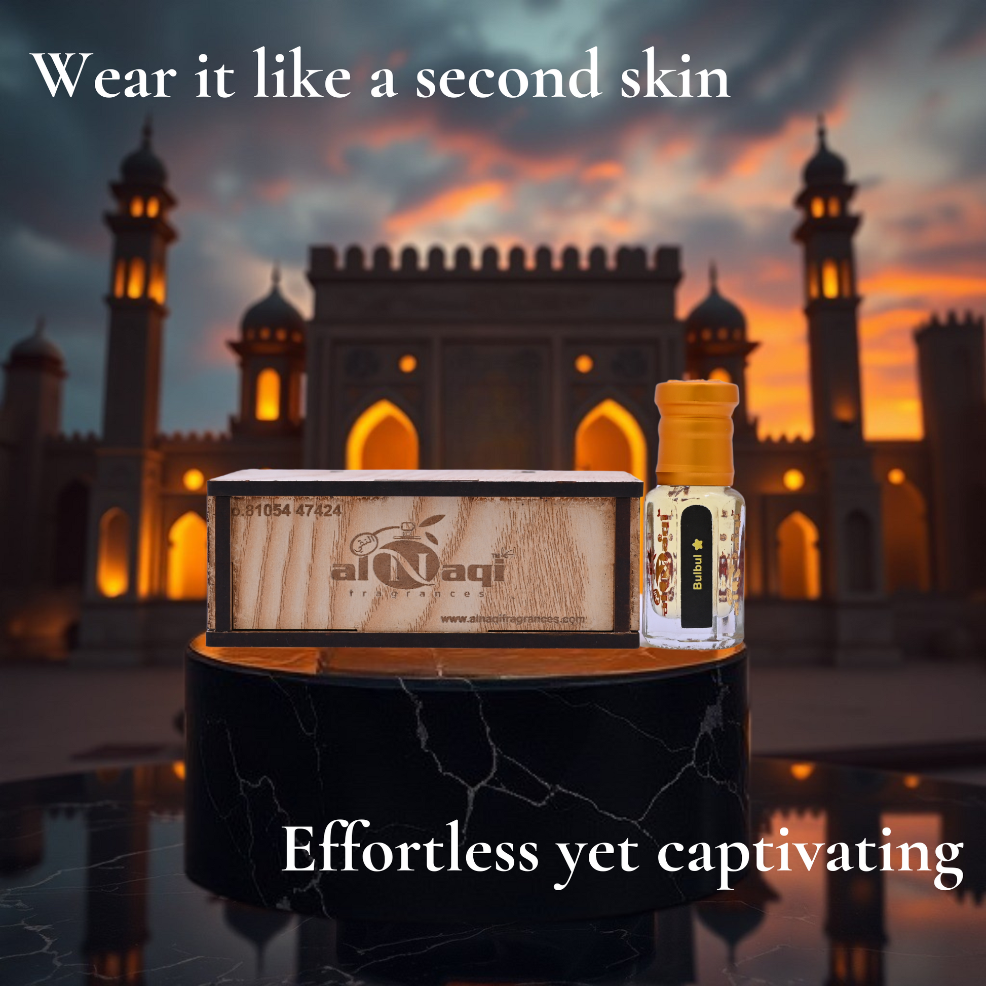 Luxurious perfume oil with a perfect balance of freshness and warmth