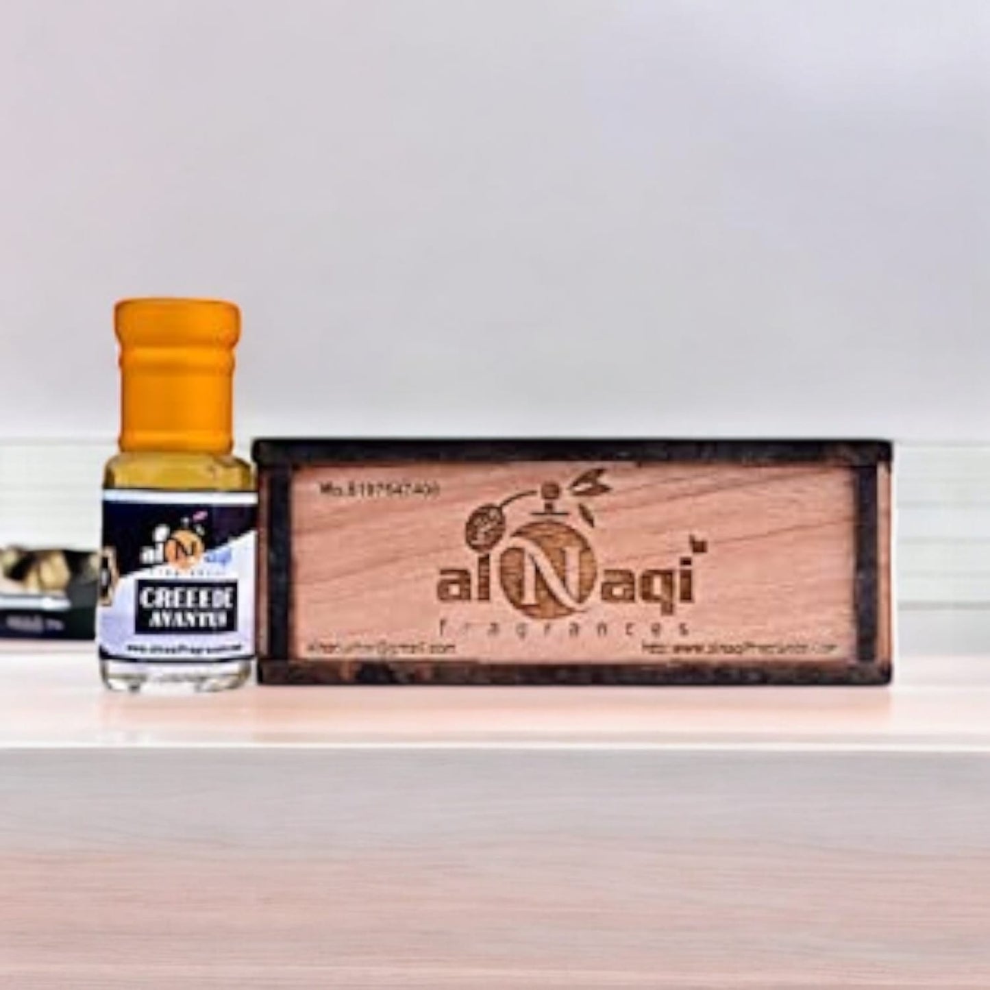 Luxurious perfume bottle with a rich amber hue