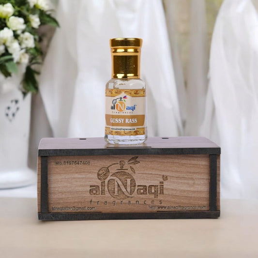Close-up view of Alnaqi Madeena Attar highlighting its luxurious design.