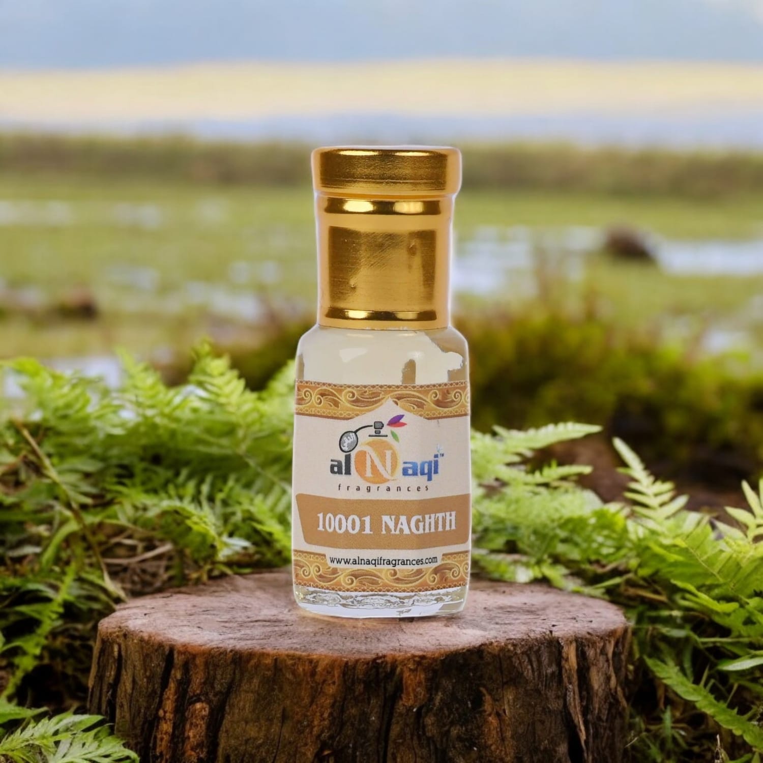 Dark amber liquid in an intricately crafted bottle