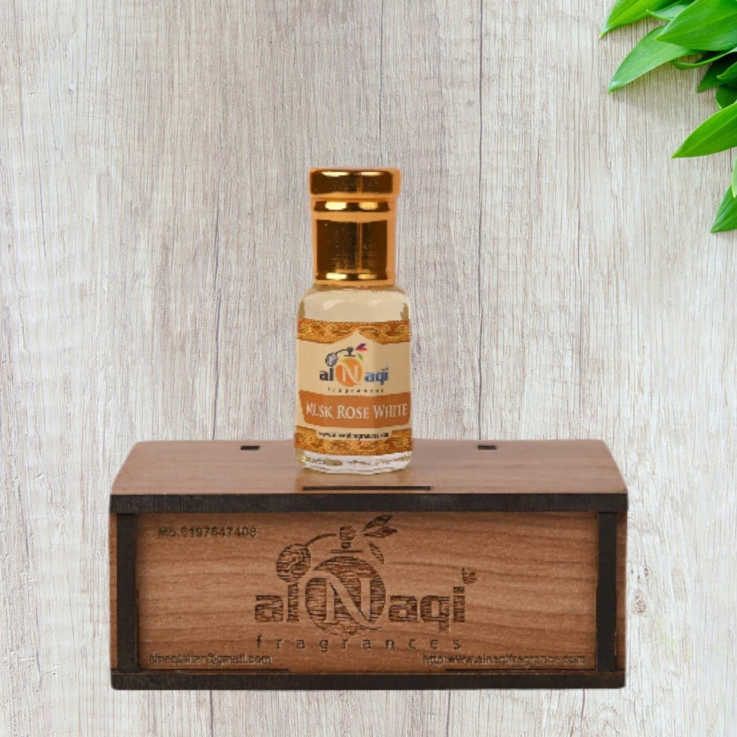 Delicate floral and musk essence captured in a vial