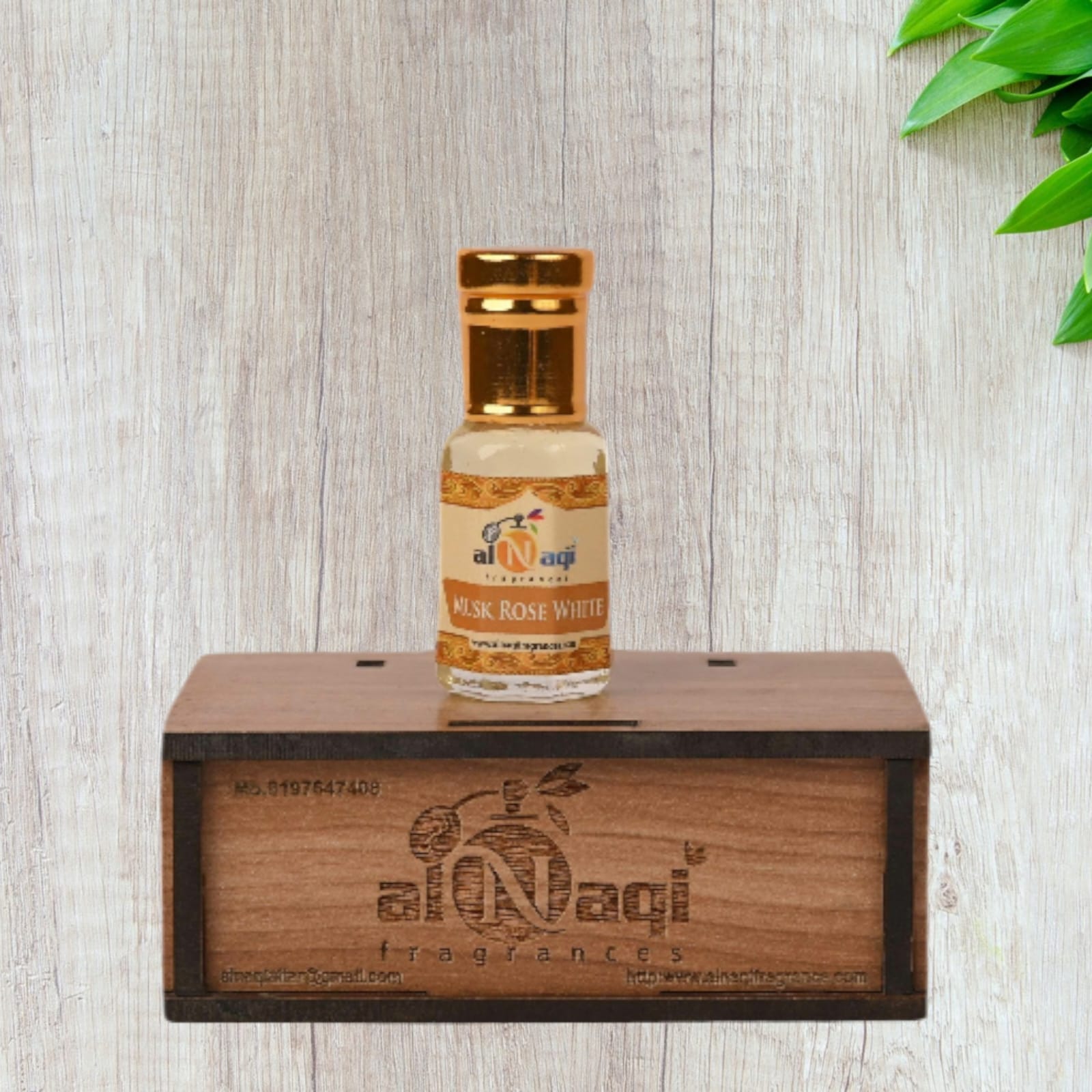 Delicate floral and musk essence captured in a vial
