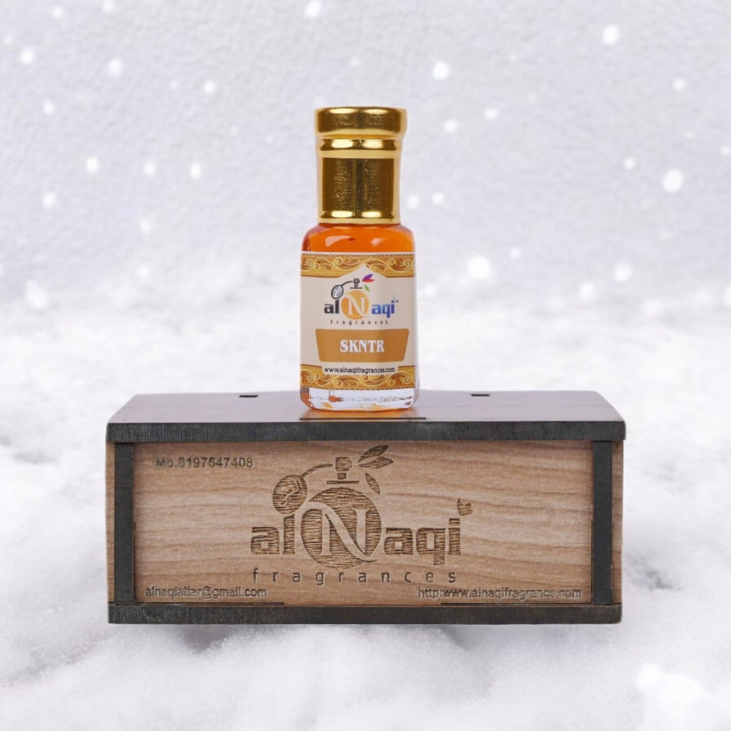 Sleek bottle of high-end unisex perfume oil