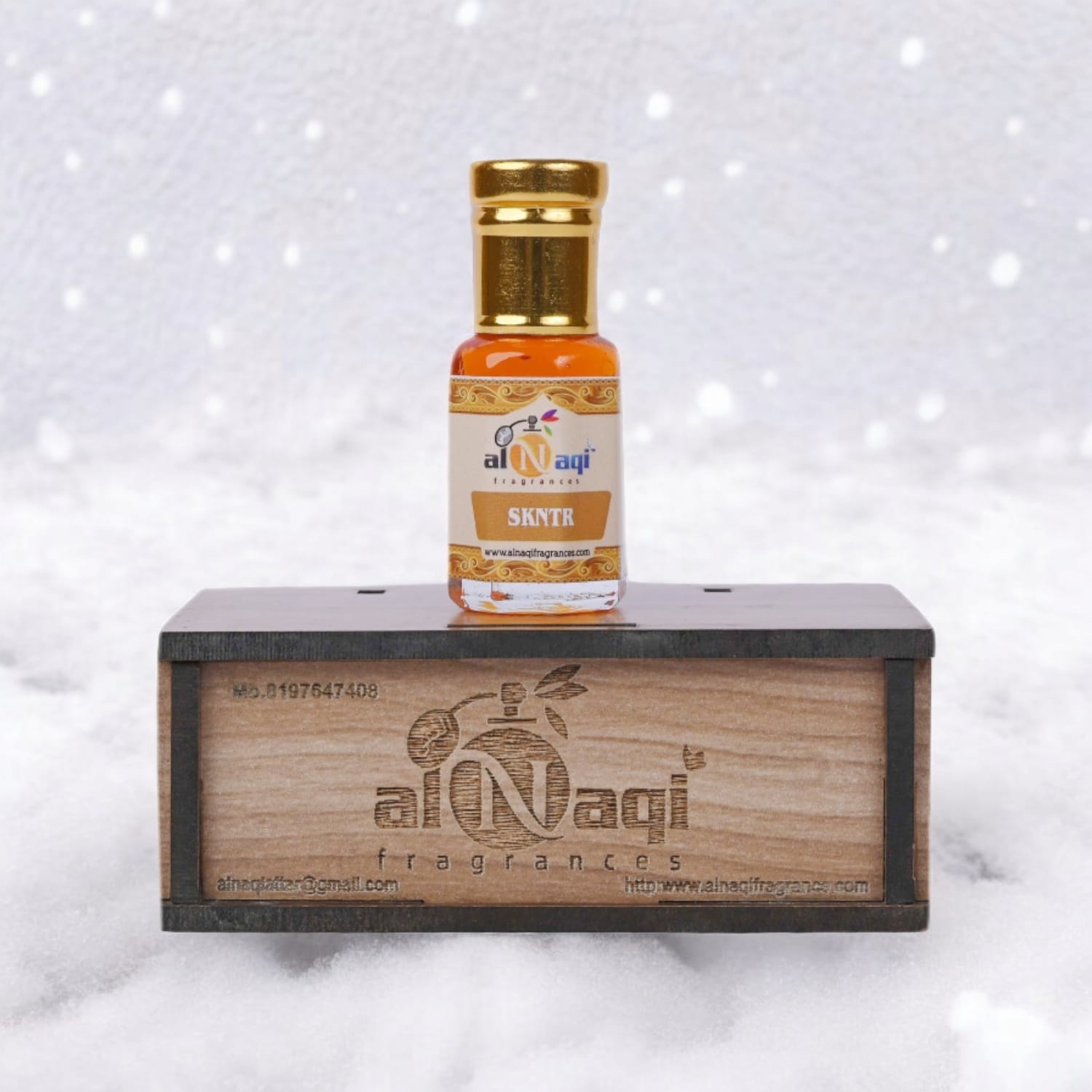 Sleek bottle of high-end unisex perfume oil