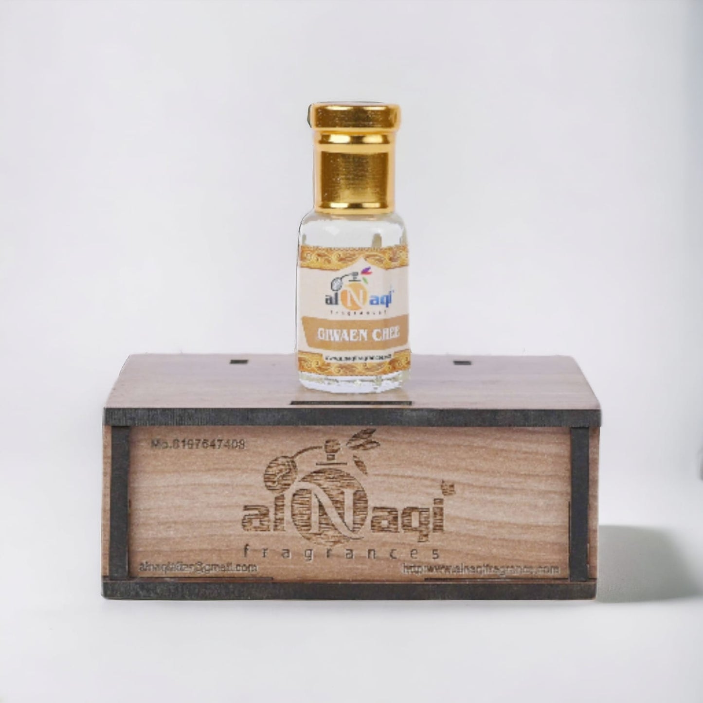 Close-up of citrus fruits, jasmine flowers, and oud wood