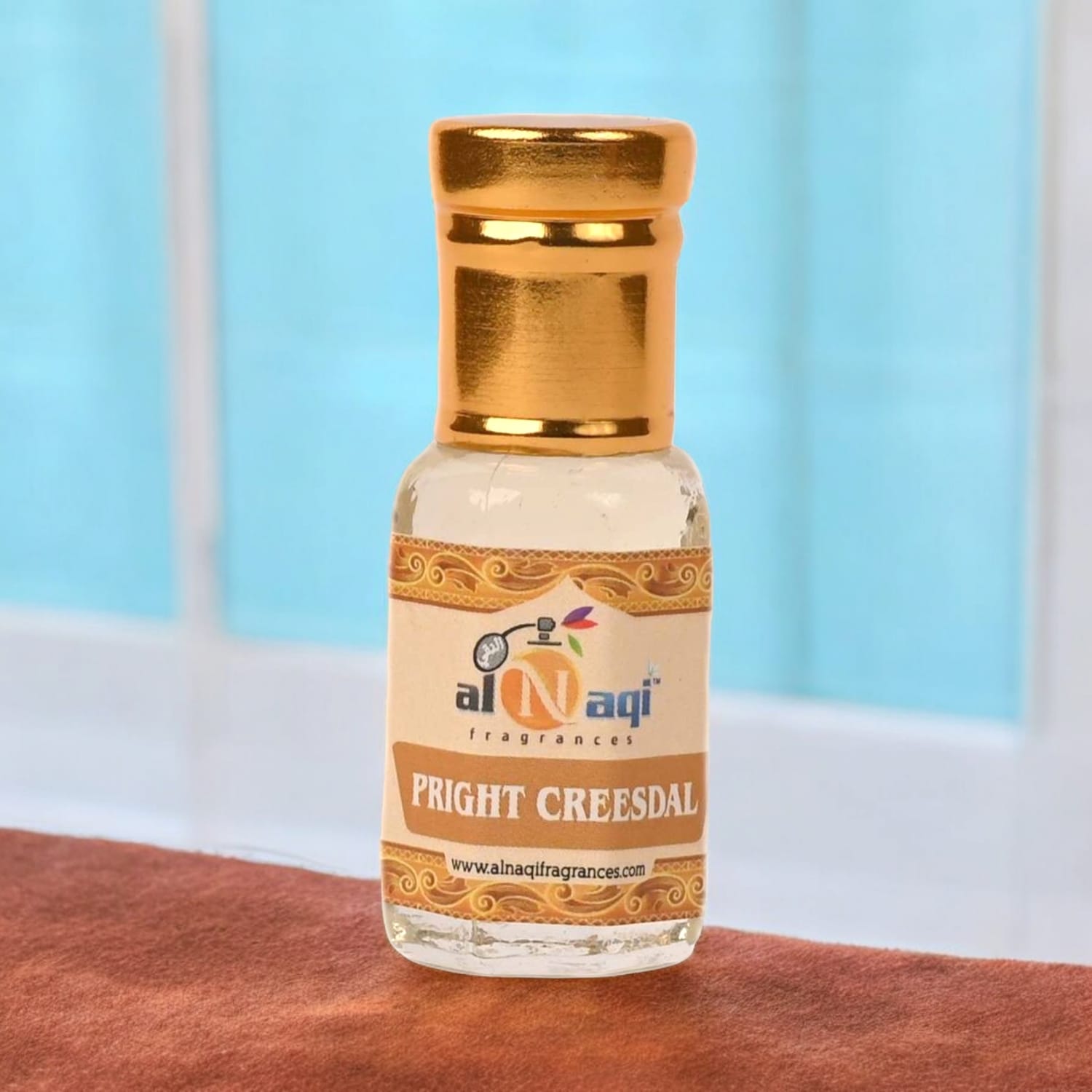 Perfume oil bottle alongside other premium fragrance options
