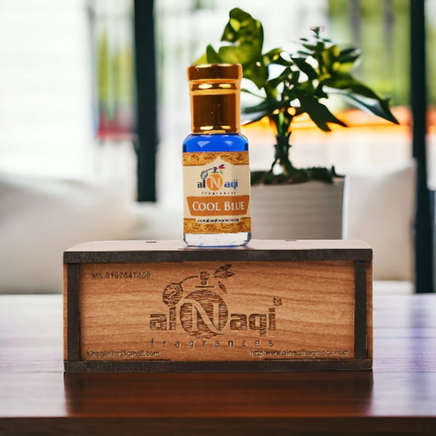 Close-up of luxurious scent bottle with a fresh design