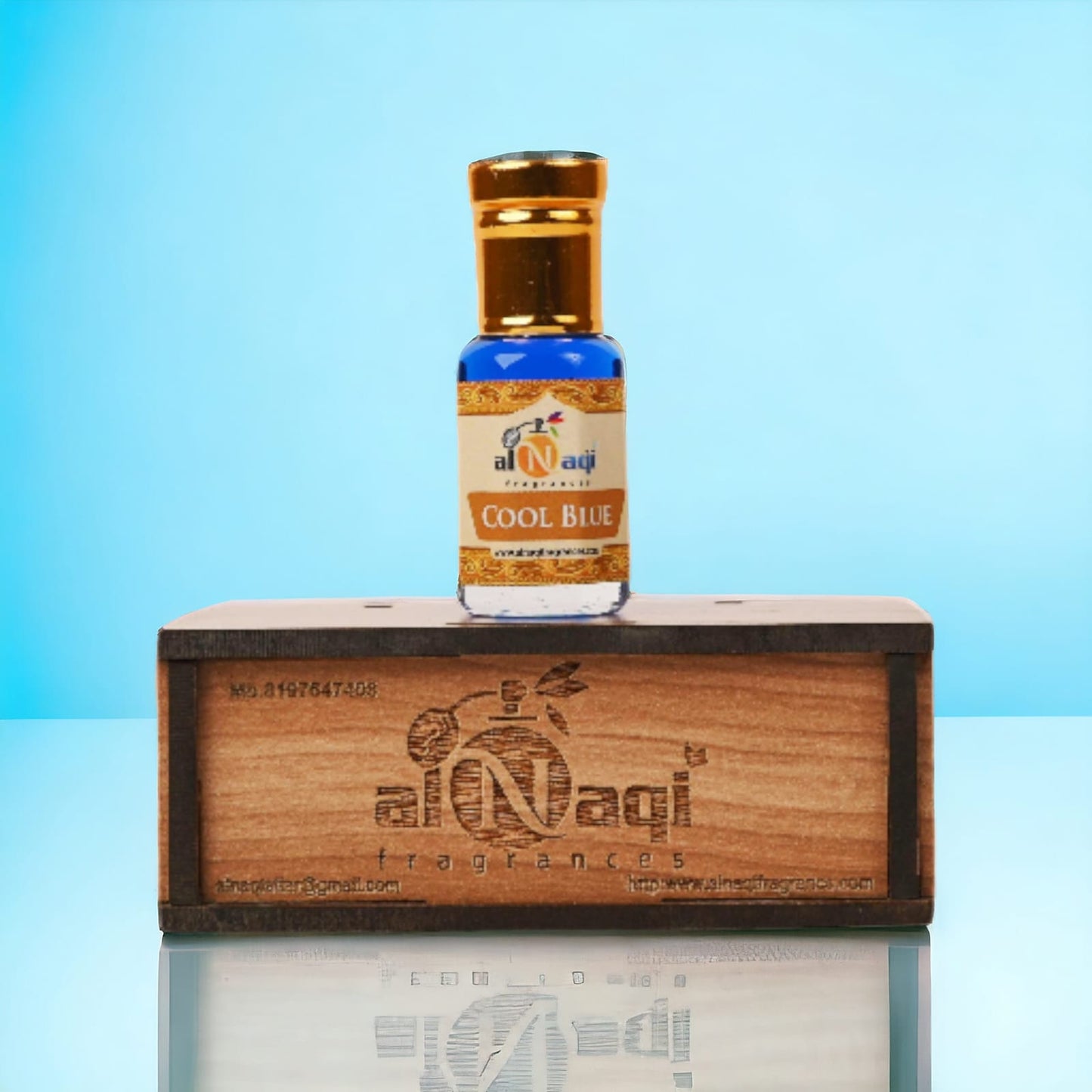 Sophisticated scent bottle with warm and vibrant hues