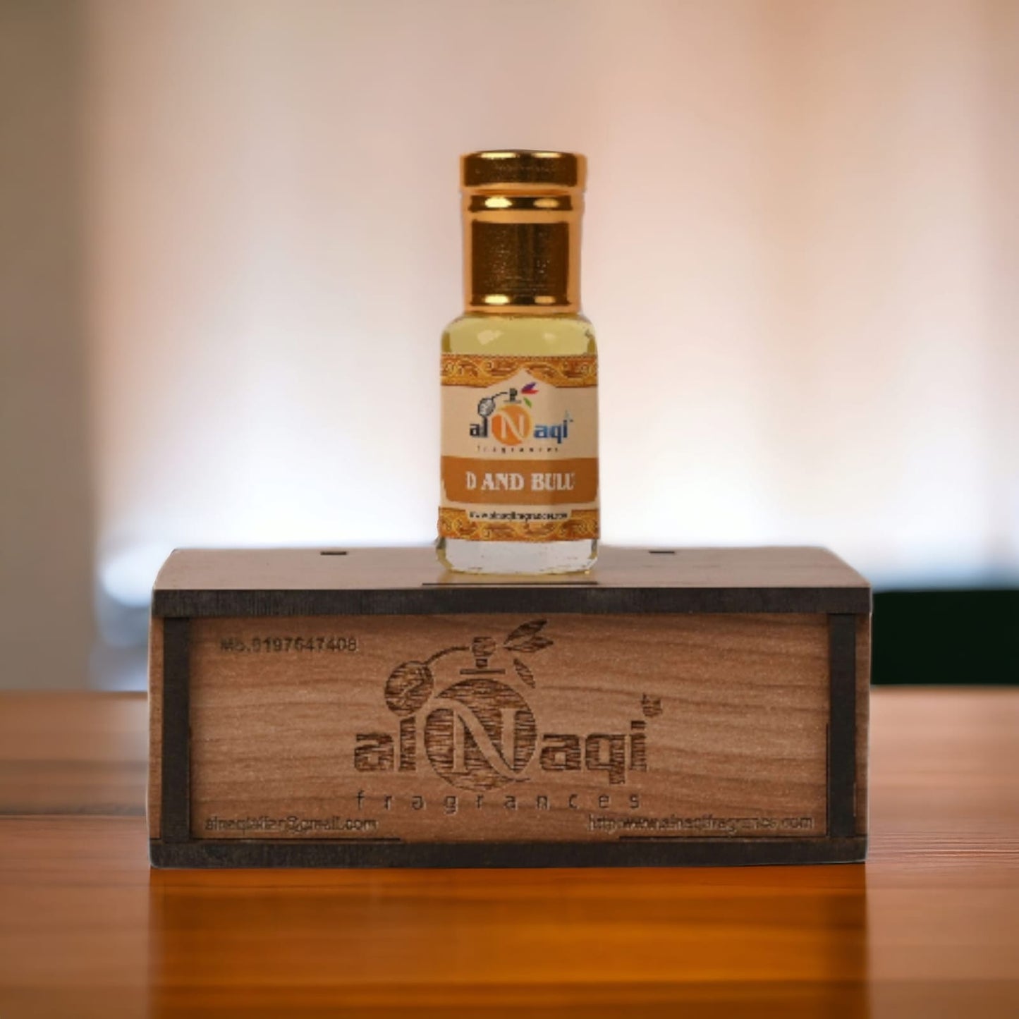 Sophisticated scent bottle displayed with jasmine and white rose petals