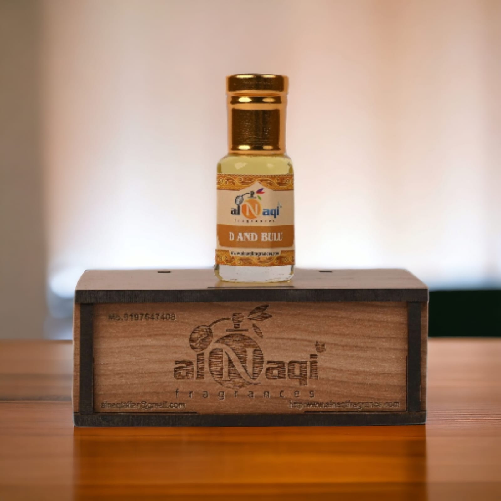 Sophisticated scent bottle displayed with jasmine and white rose petals