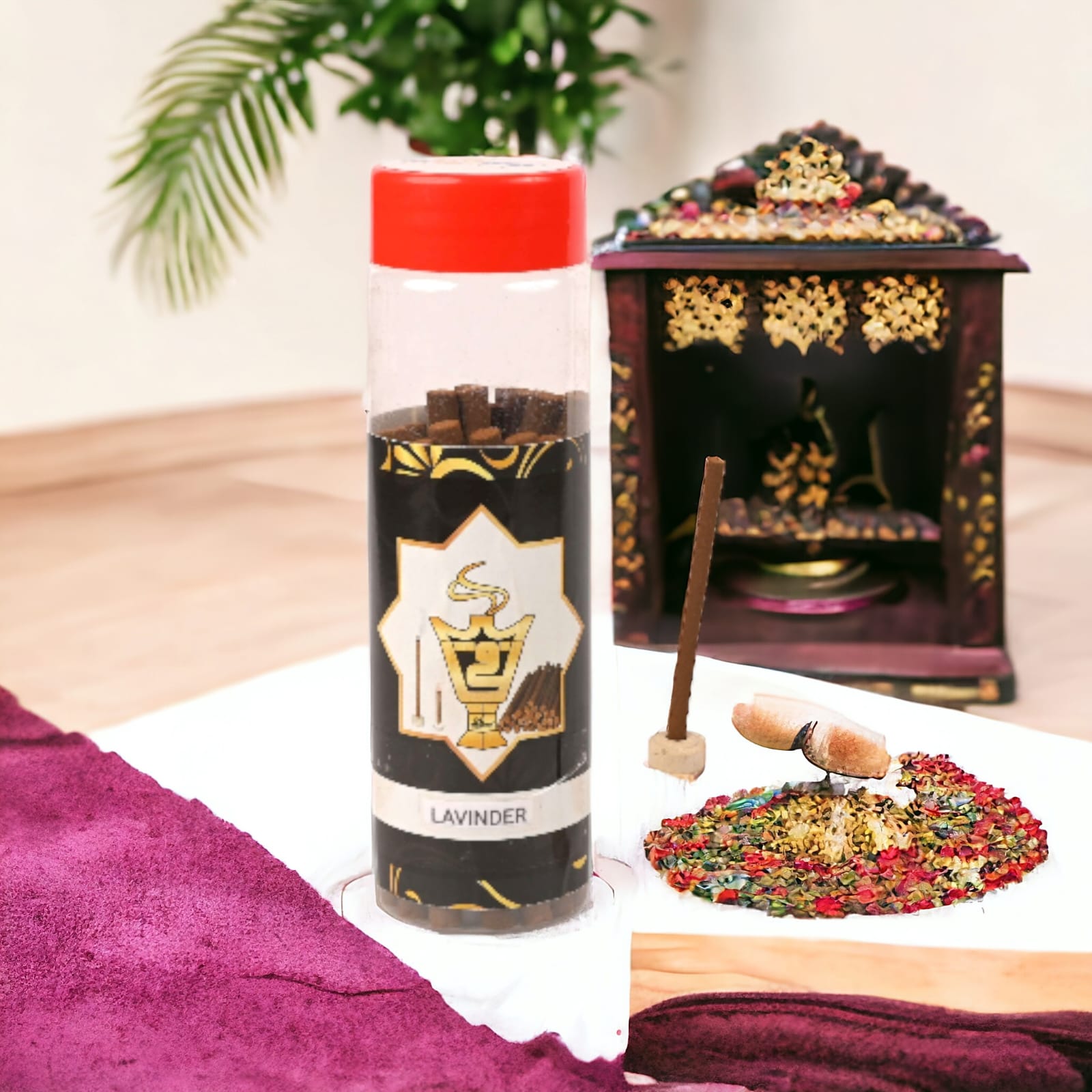 Alnaqi Lavender Sticks Dhoop Handmade Soothing Aroma