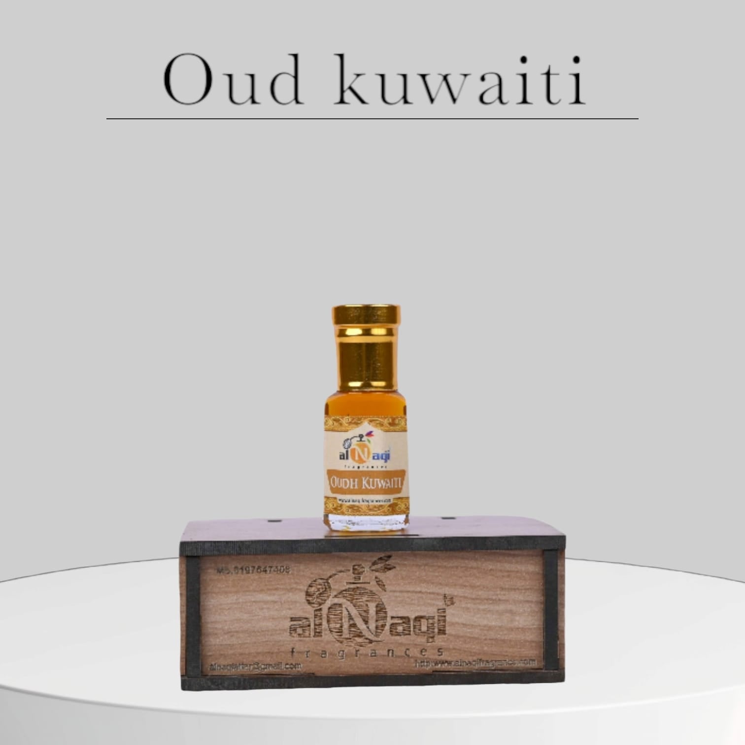 Elegant perfume bottle with intricate design