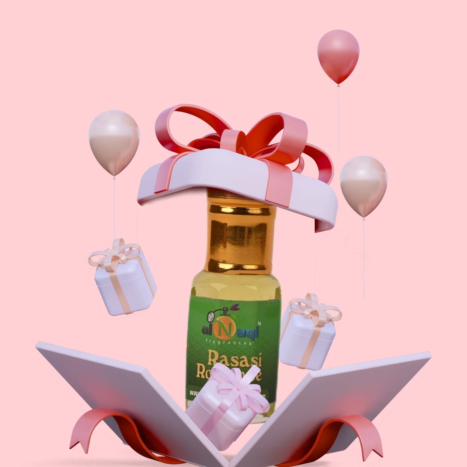 Sophisticated glass bottle with intricate design elements