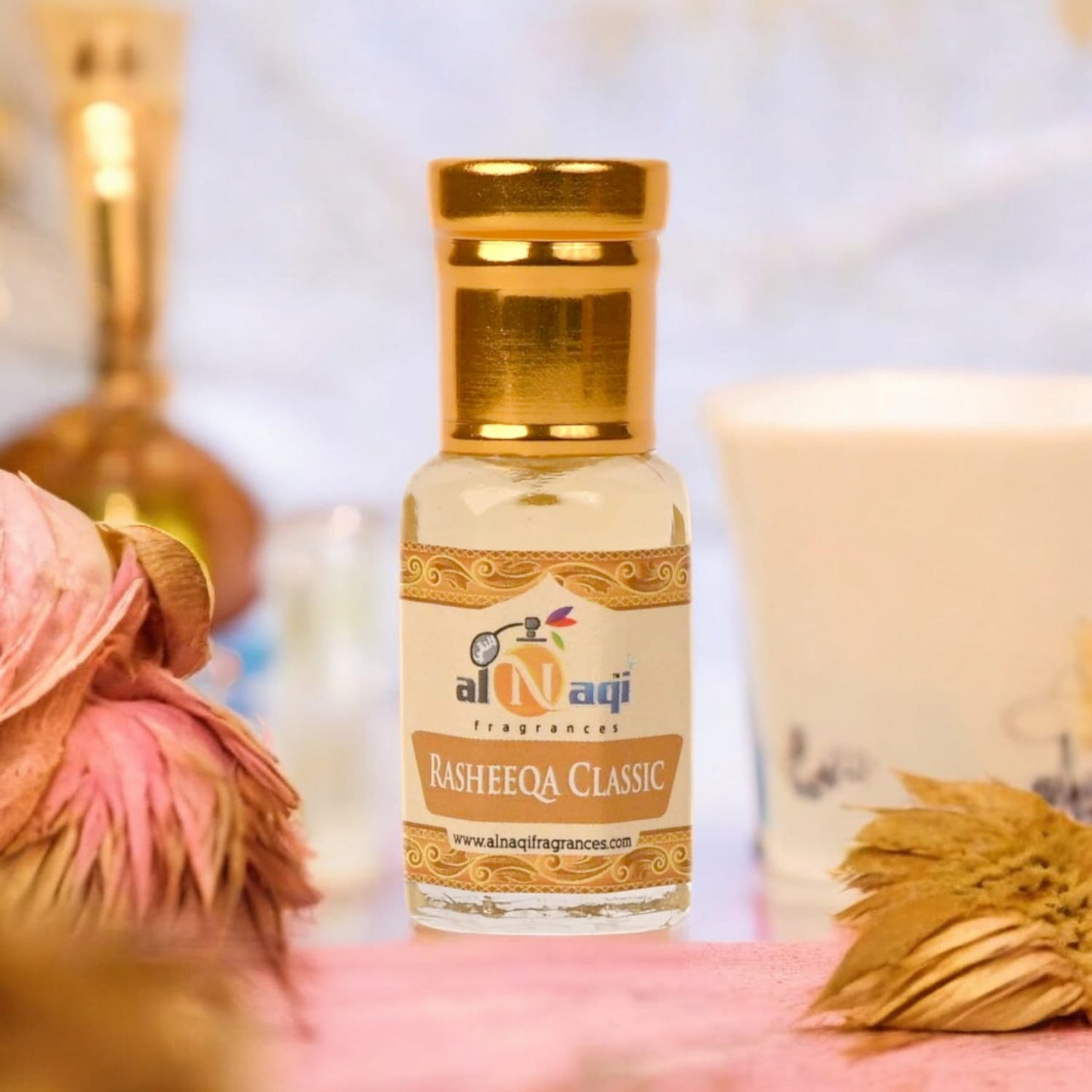 Classic Attar Bottle by Alnaqi with Elegant Design