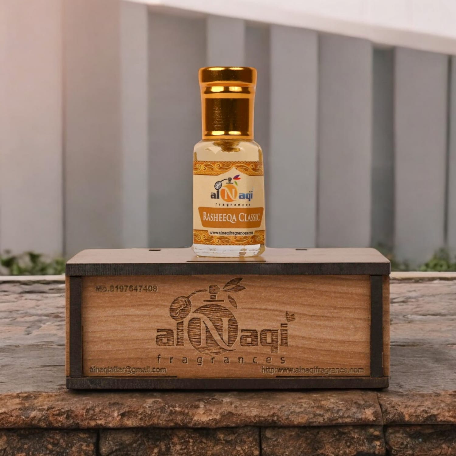 Alnaqi Rasheeqa Attar Classic Fragrance Packaging