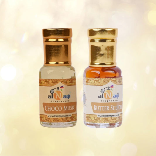 Alnaqi Special Attar Combo Choco Musk Butter Scotch Designer Fragrances