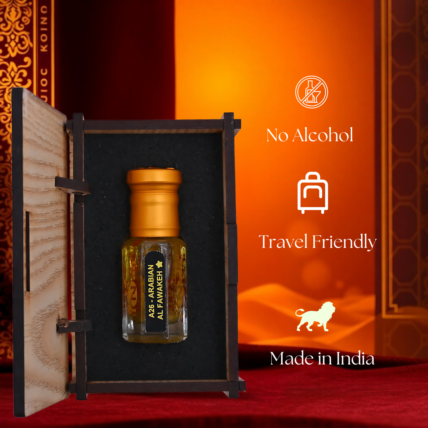 Elegant fragrance oil featuring a fresh and uplifting composition
