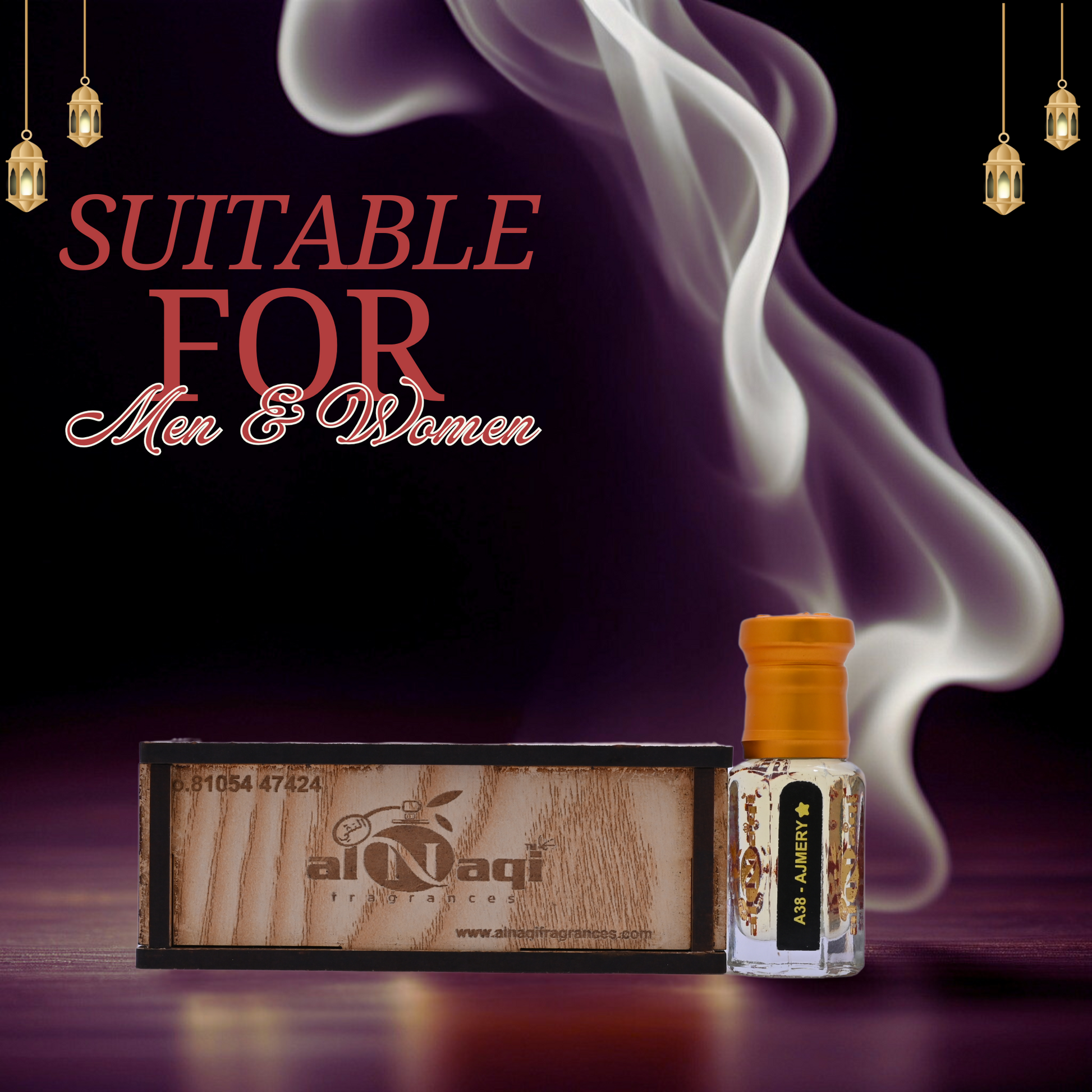 Elegant glass bottle with a rich oriental fragrance blend