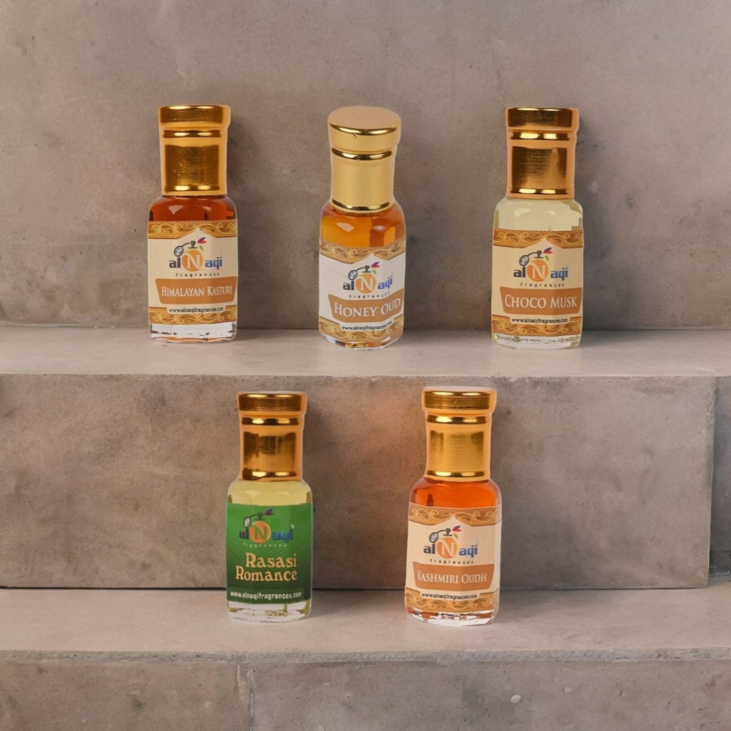Special Alnaqi Attar Combo of 5 (6ml each) |Pack of 5 | Gift Pack |