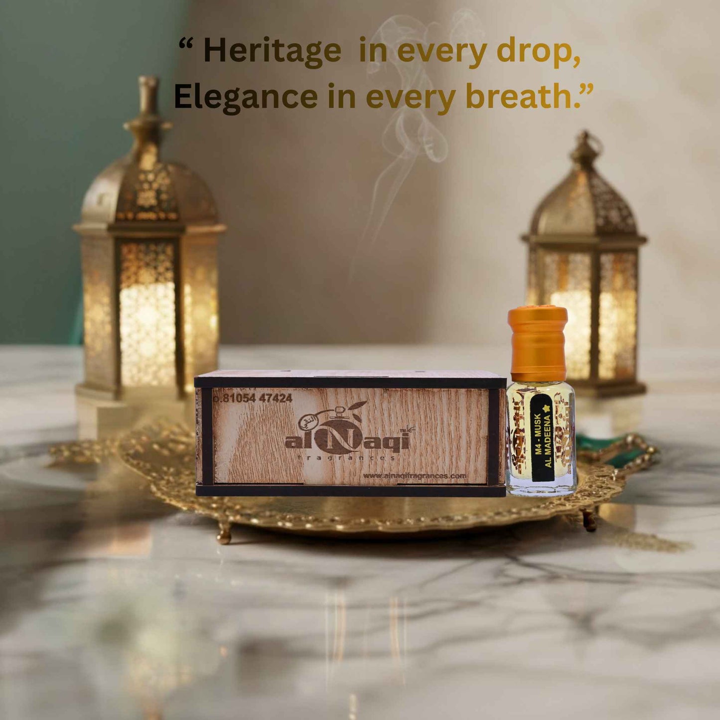 Alnaqi Musk Al Madeena Attar - Luxury Fragrance - Unisex Attar for Men