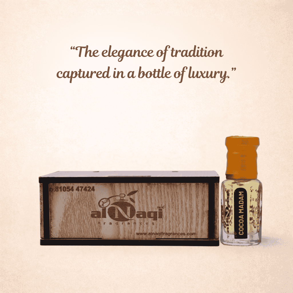 Coconut Madam perfume bottle with usage instructions on a white background