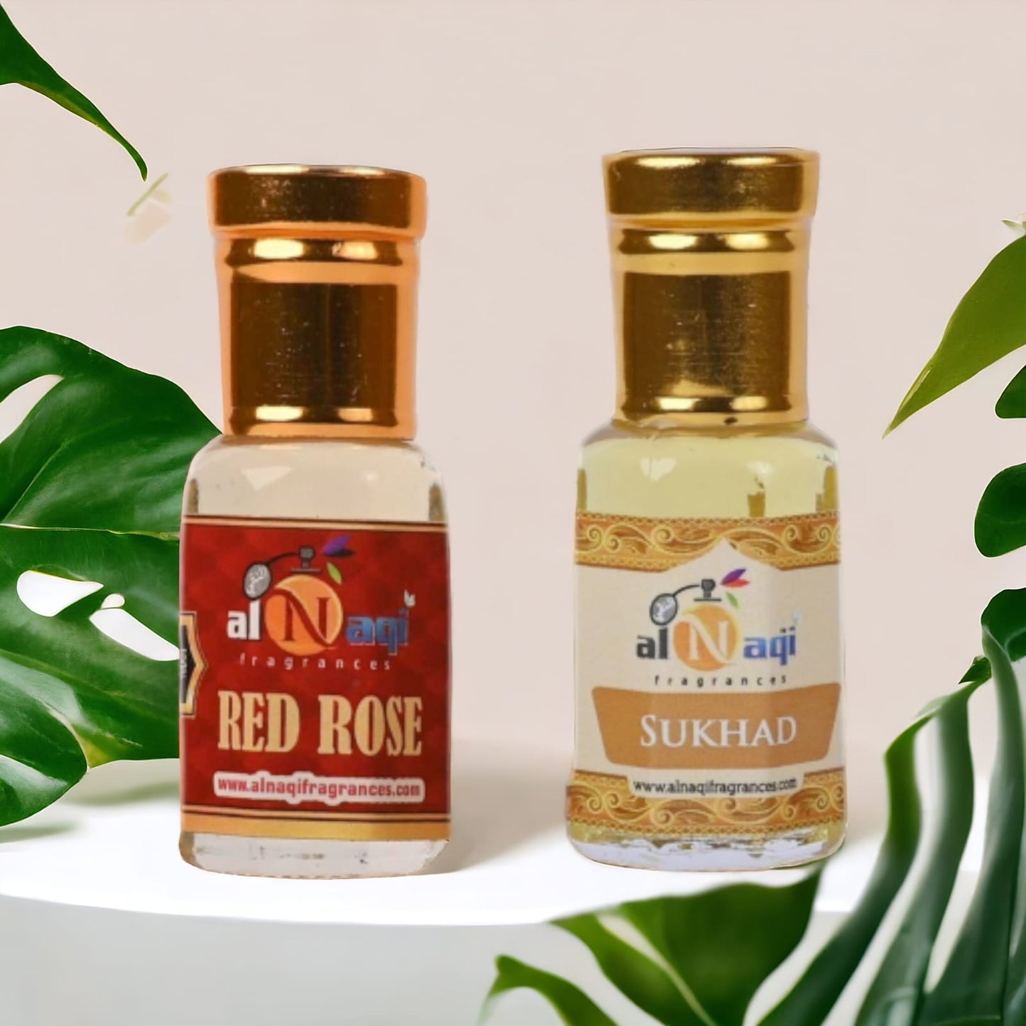 Special Alnaqi Attar Combo of 2 (6ml each)| RedRose Attar , Sukhad Attar | Gift Pack |