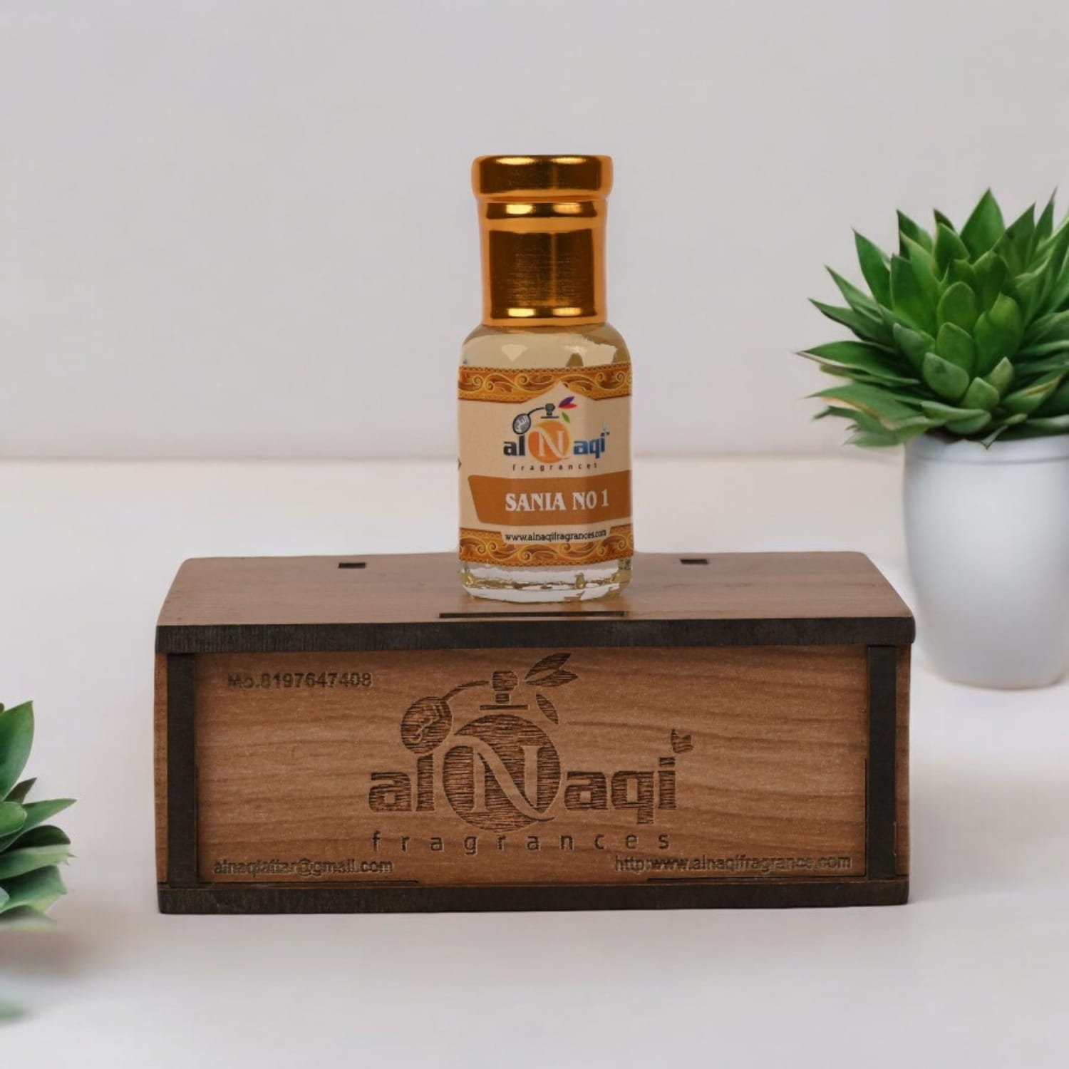 A lifestyle image featuring the attar bottle, perfect for gifting or personal use in any setting.