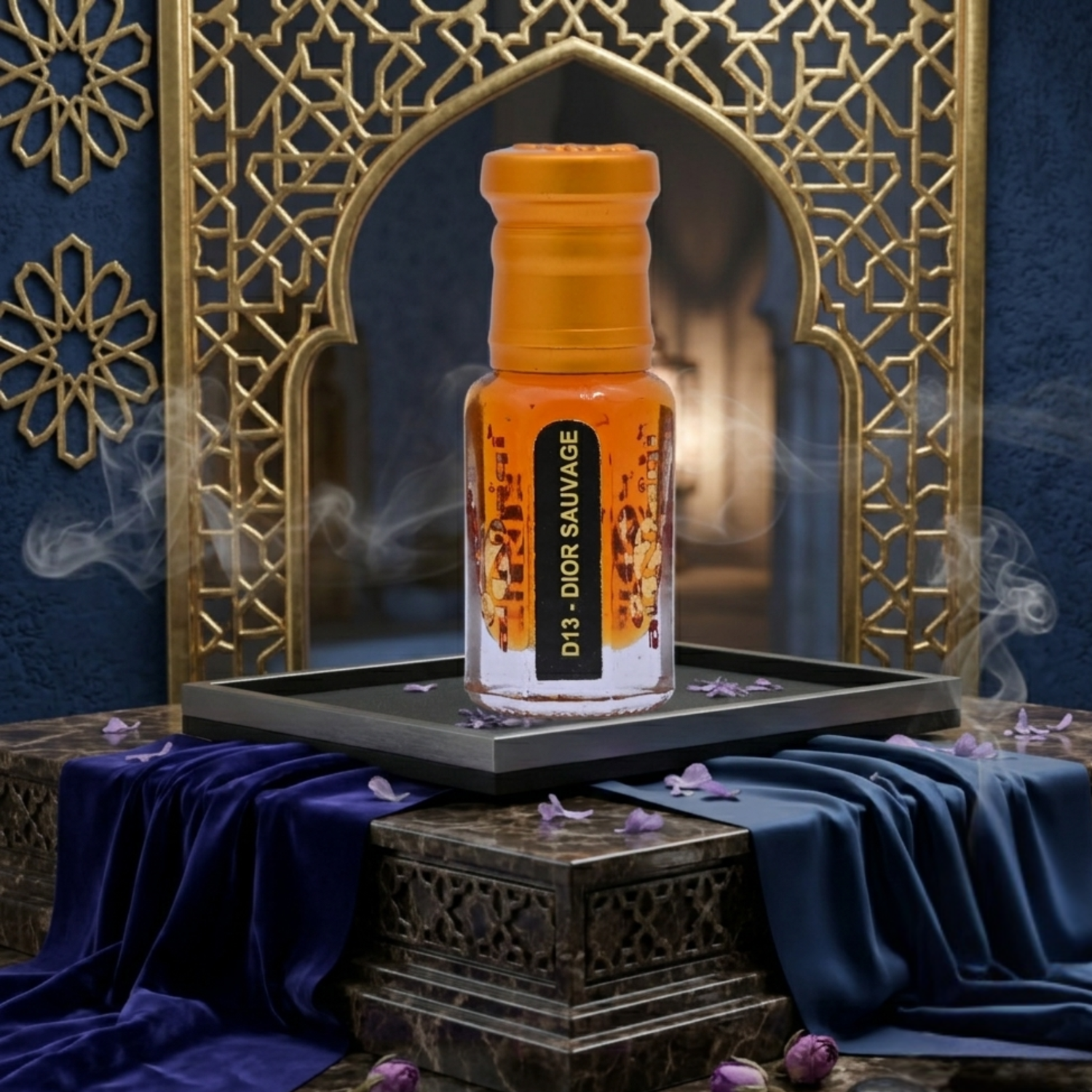 Mystic attar perfume with an exquisite blend of essential oils in a beautifully designed bottle