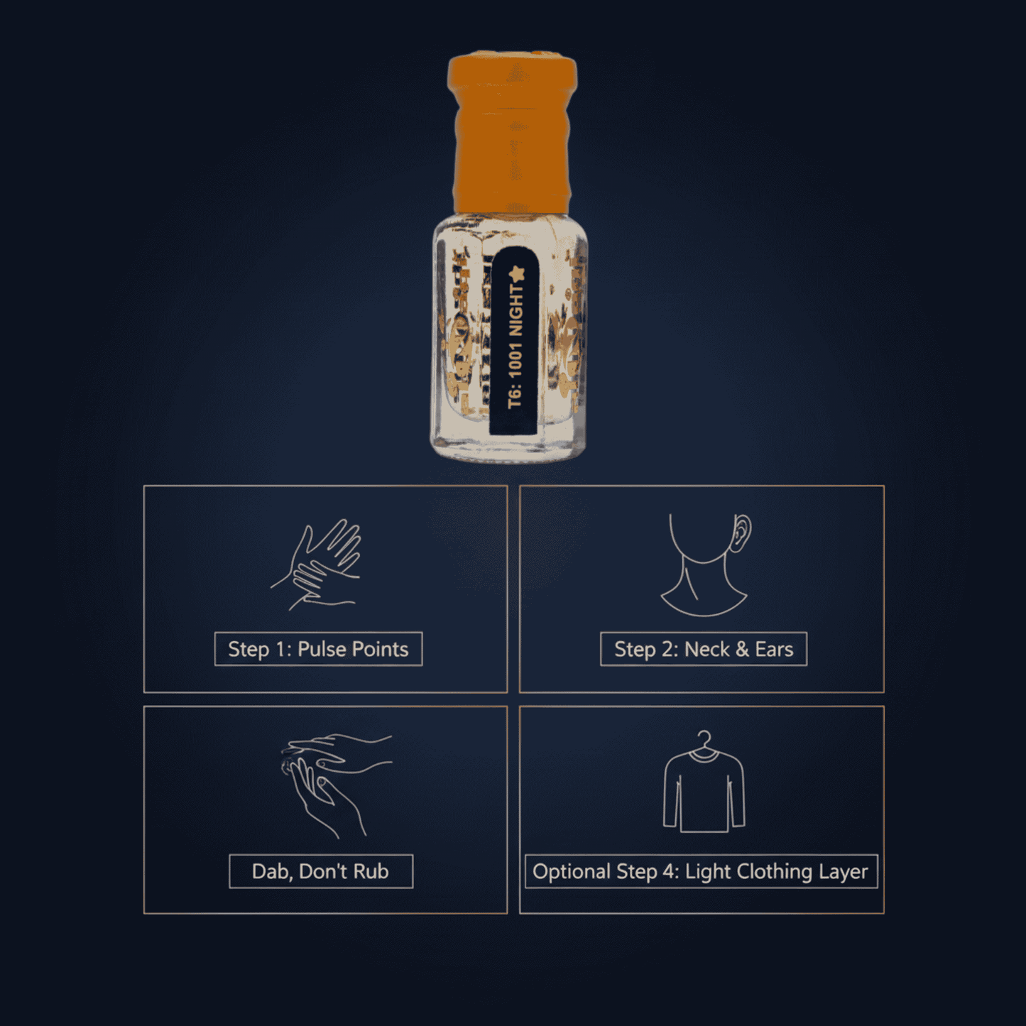 Richly designed perfume with an exotic scent
