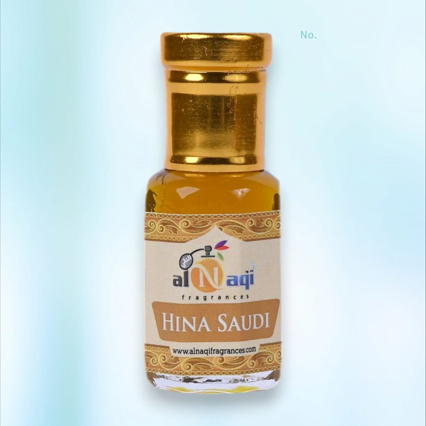 Alnaqi Hina Attar displayed with luxurious background
