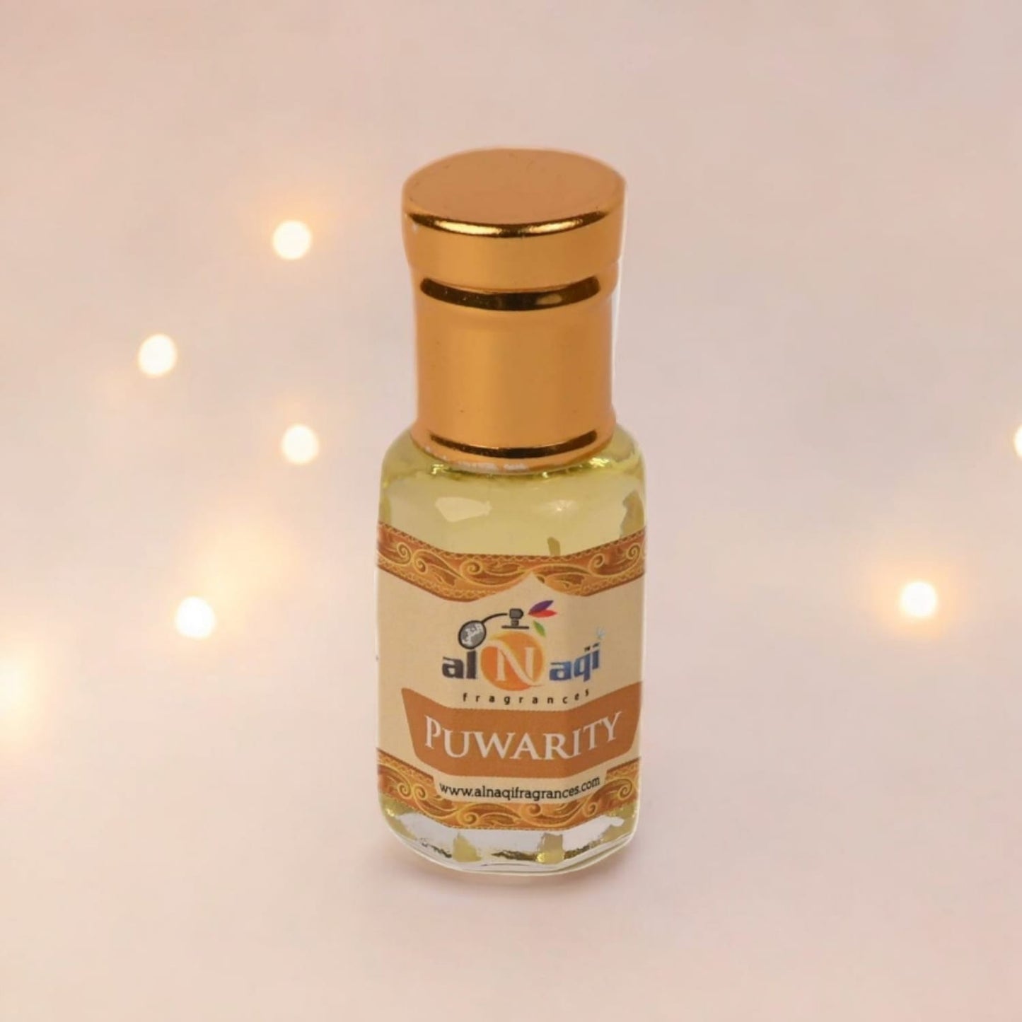 Luxurious attar in an elegant glass bottle, showcasing premium quality.