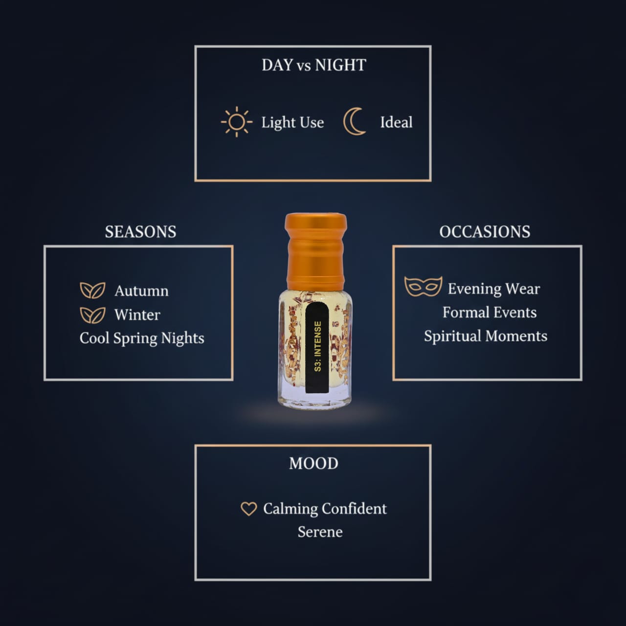 Intense Oud Attar luxury perfume for confident men