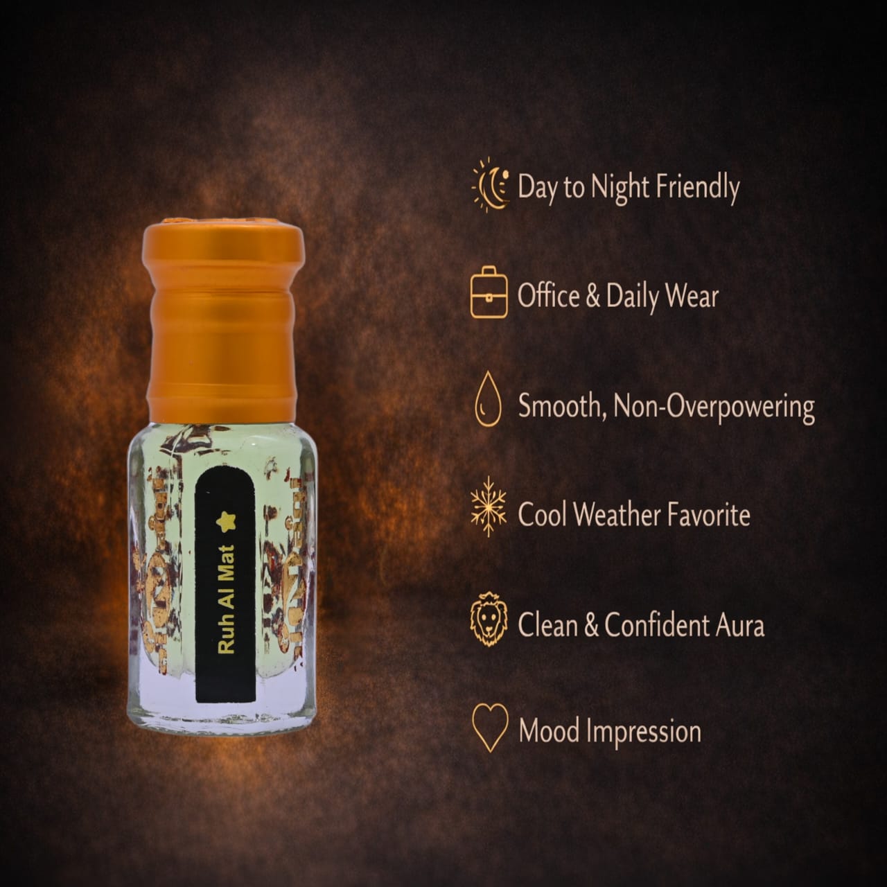 Ruh AI Mat Attar refined scent attar oil