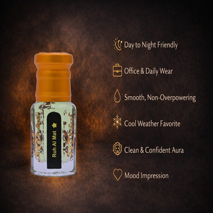 Ruh AI Mat Attar refined scent attar oil