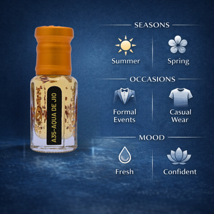 style Armani Aqua De Jio Attar alcohol free long lasting aqua attar for men and women