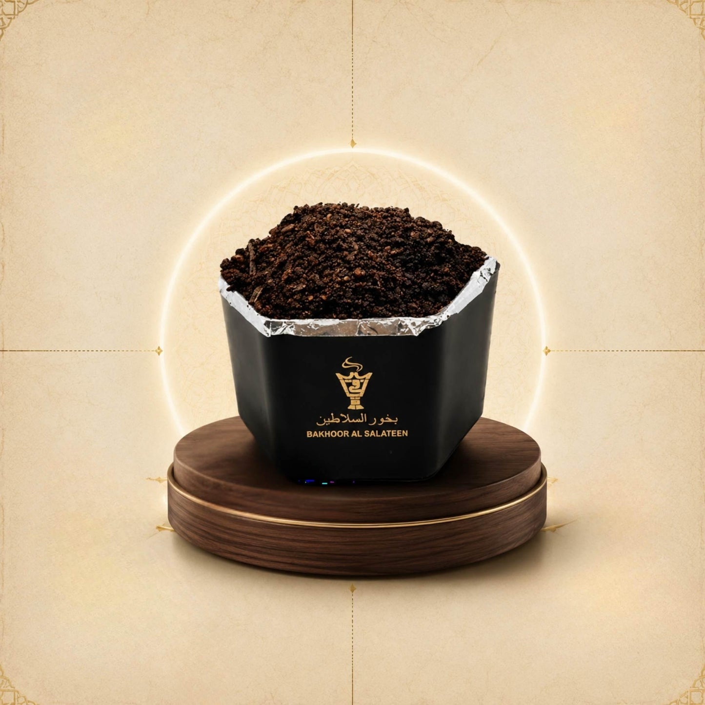Alnaqi Bakhoor Al Salateen 50g  jar with premium natural oud wood chips