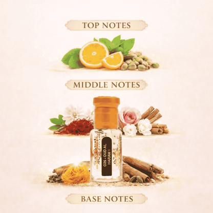 Luxurious perfume bottle with rich amber liquid 