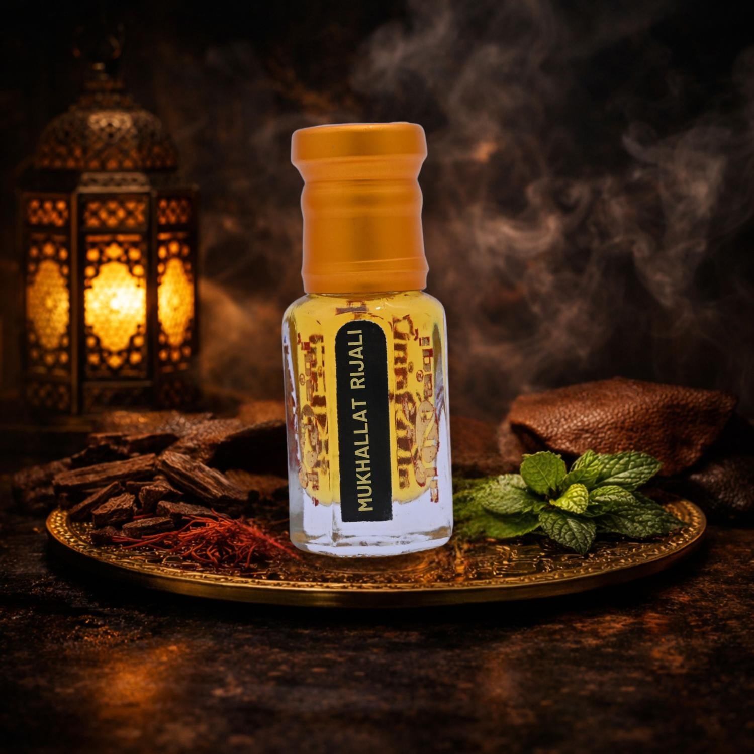 Mukhallat Rijali Attar by alNaqi, luxury rijali attar with fresh aquatic scent, ideal mukhallat attar for women