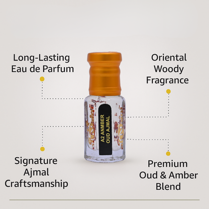 Close-up of luxury attar bottle with golden detailing