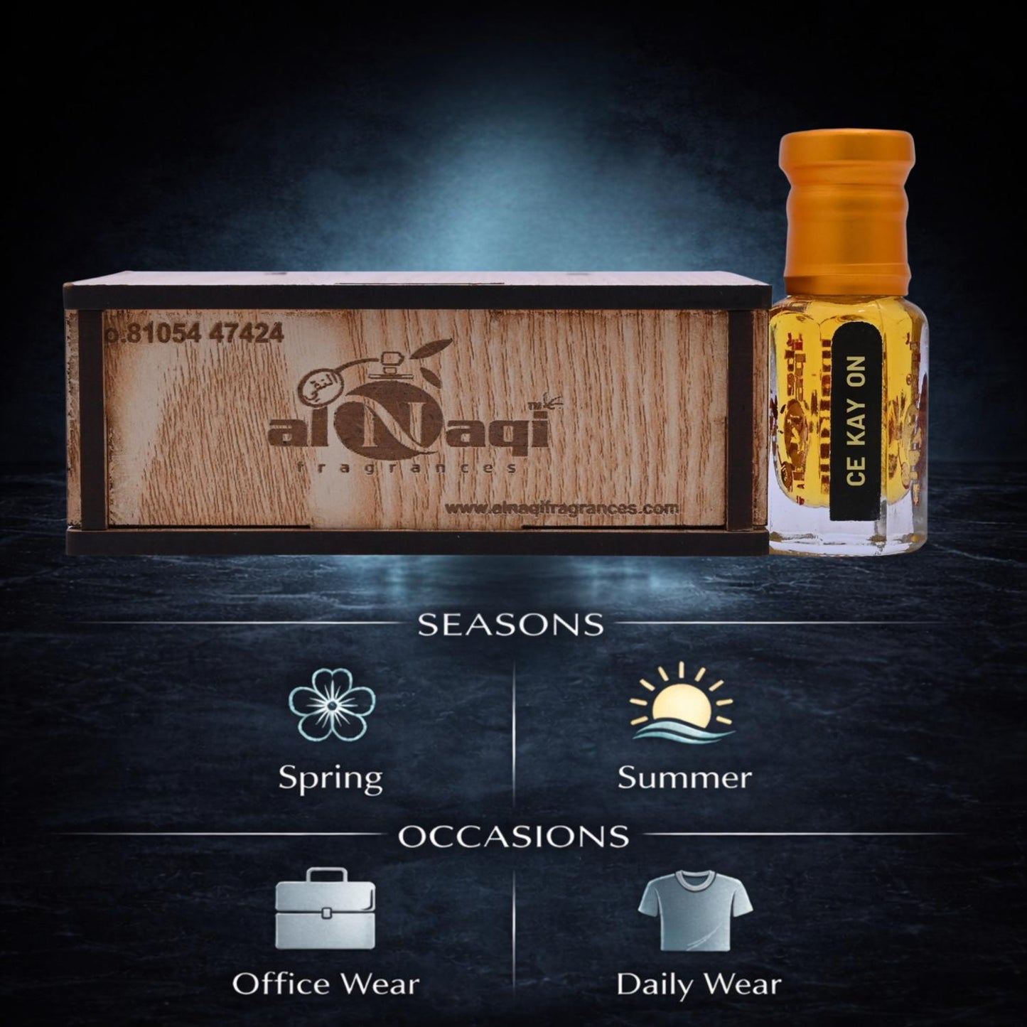 Ce Kay On Attar by Alnaqi - Luxurious Aromatic Essence