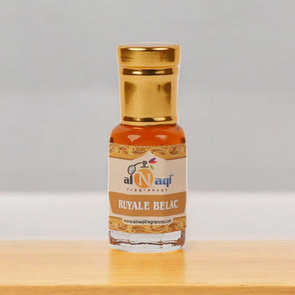 High-end attar in a modern, artistic bottle
