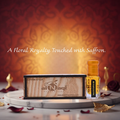 Ward AI Saffron Attar elegant packaging by alNaqi Fragrances