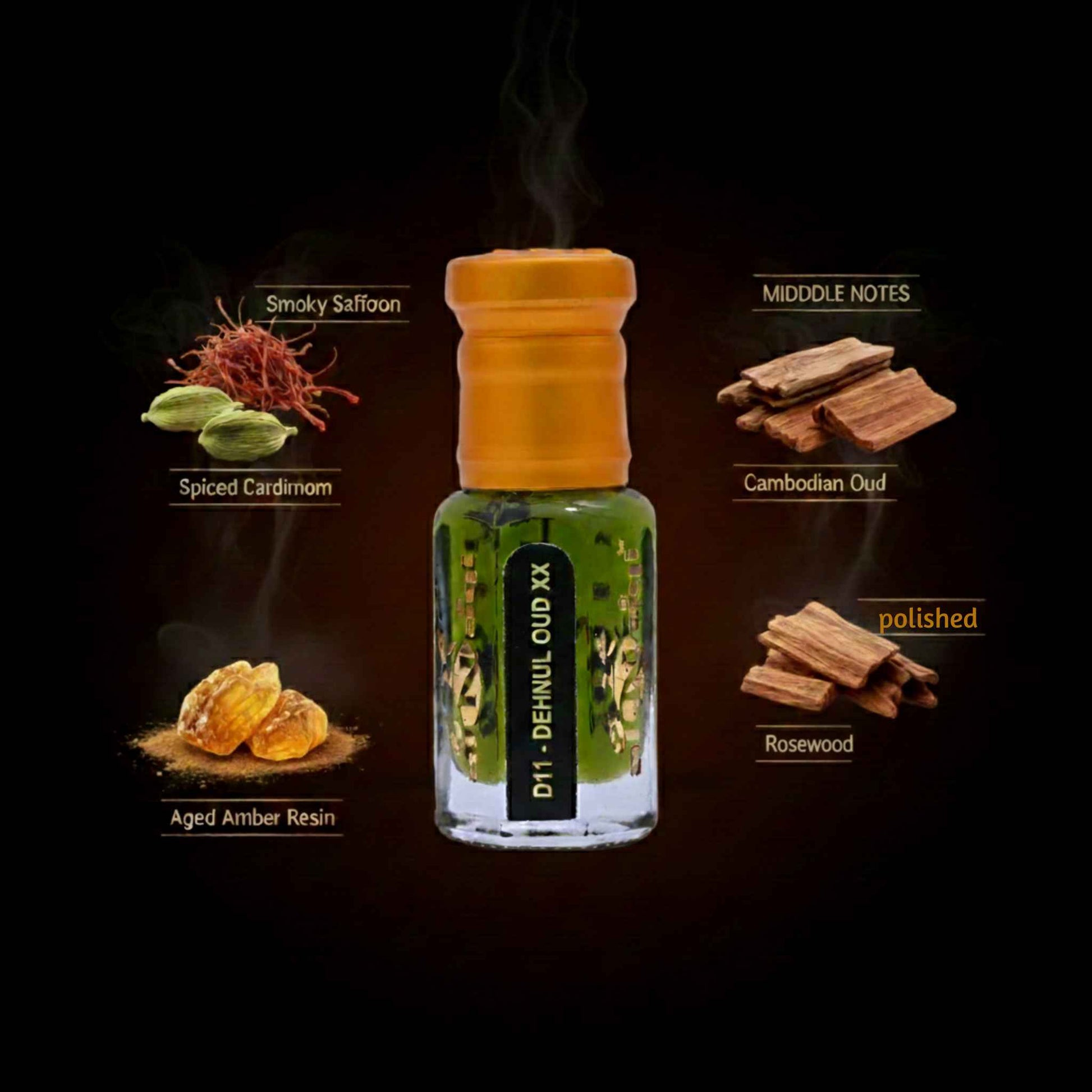 Best oud attar perfume Denhul Oud XX by alnaqi