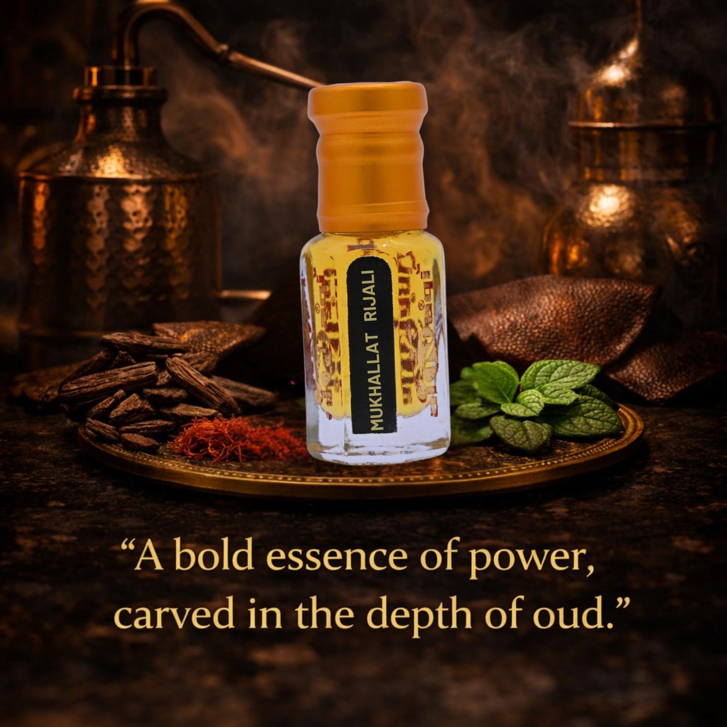Mukhallat Rijali Attar premium Arabian perfume oil, best mukhallat attar price with fresh masculine fragrance