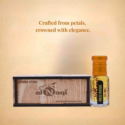 Al Nagi perfume bottle and packaging on a beige background