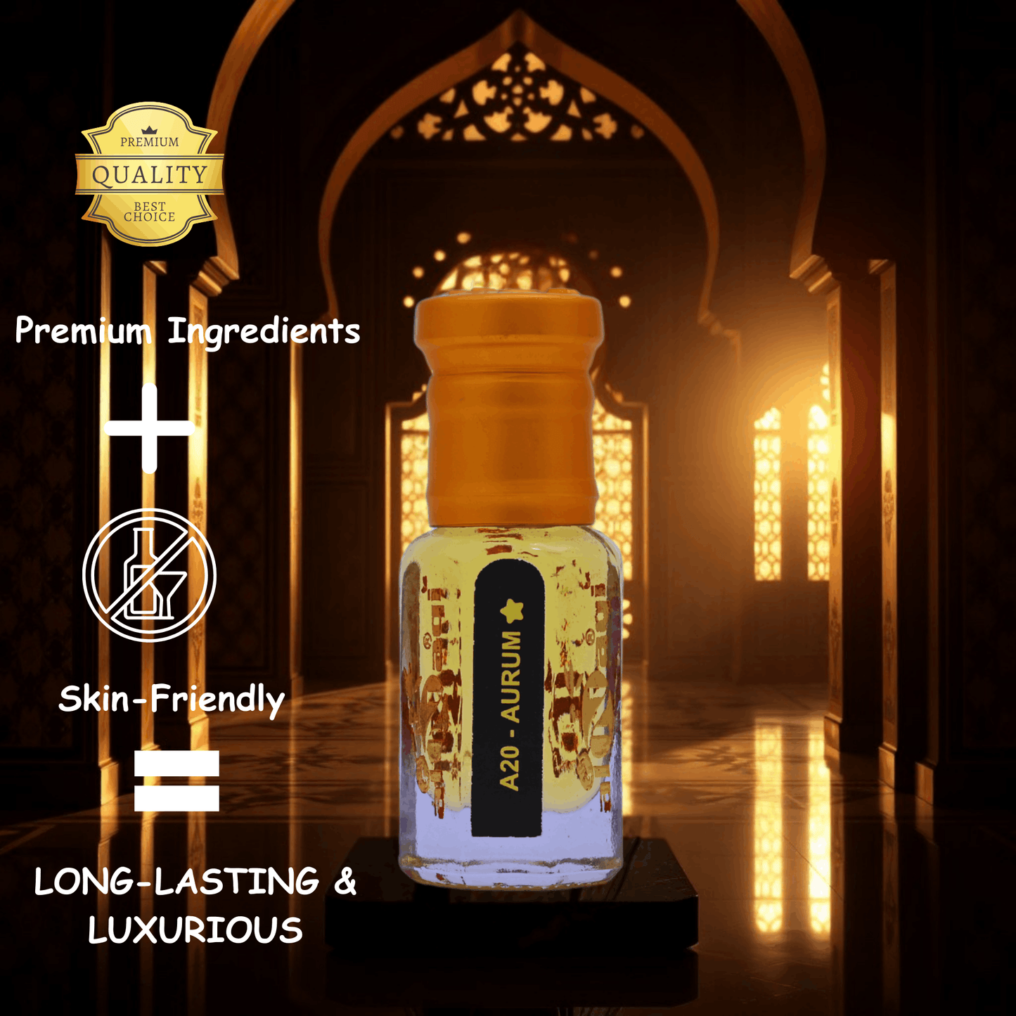 Aurum Attar elegant outer packaging design