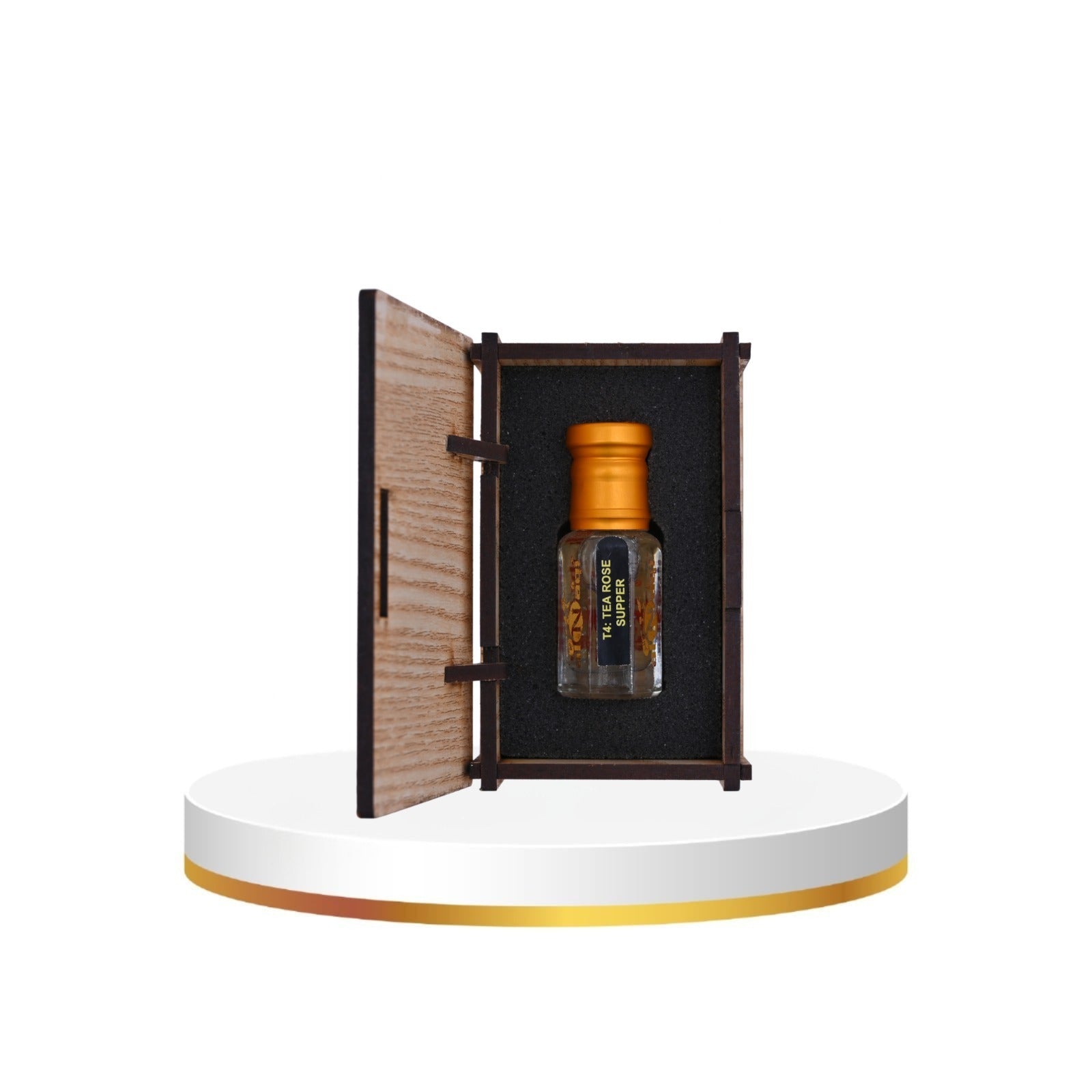 Tea Rose supper Attar – a soft, elegant rose fragrance with a natural floral touch.