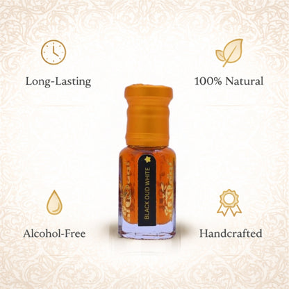 Black Oud White Attar lifestyle fragrance application